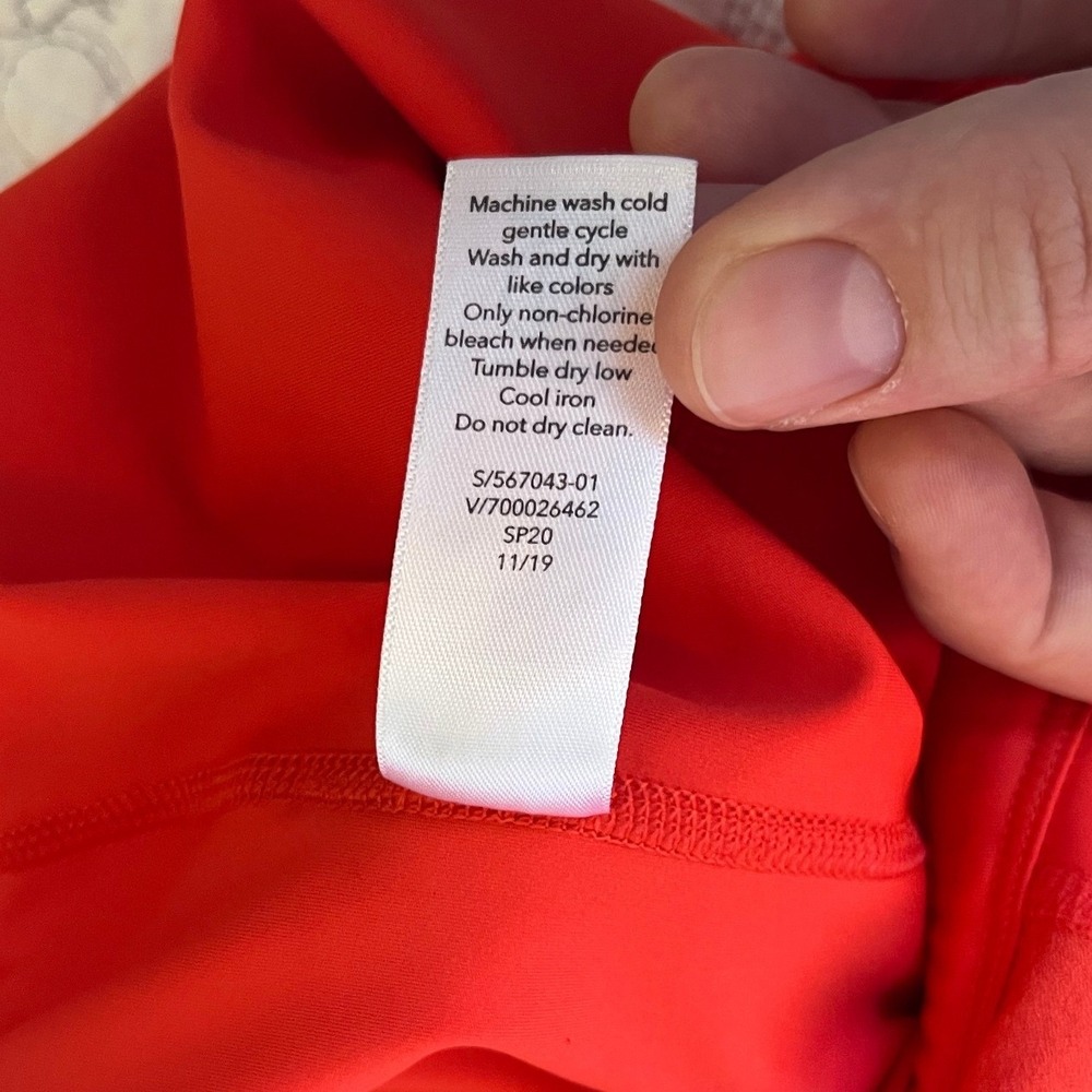 Athleta Action Skort Orange Red Dobby Vermillion Active Tennis Golf Women's M - Picture 9 of 11